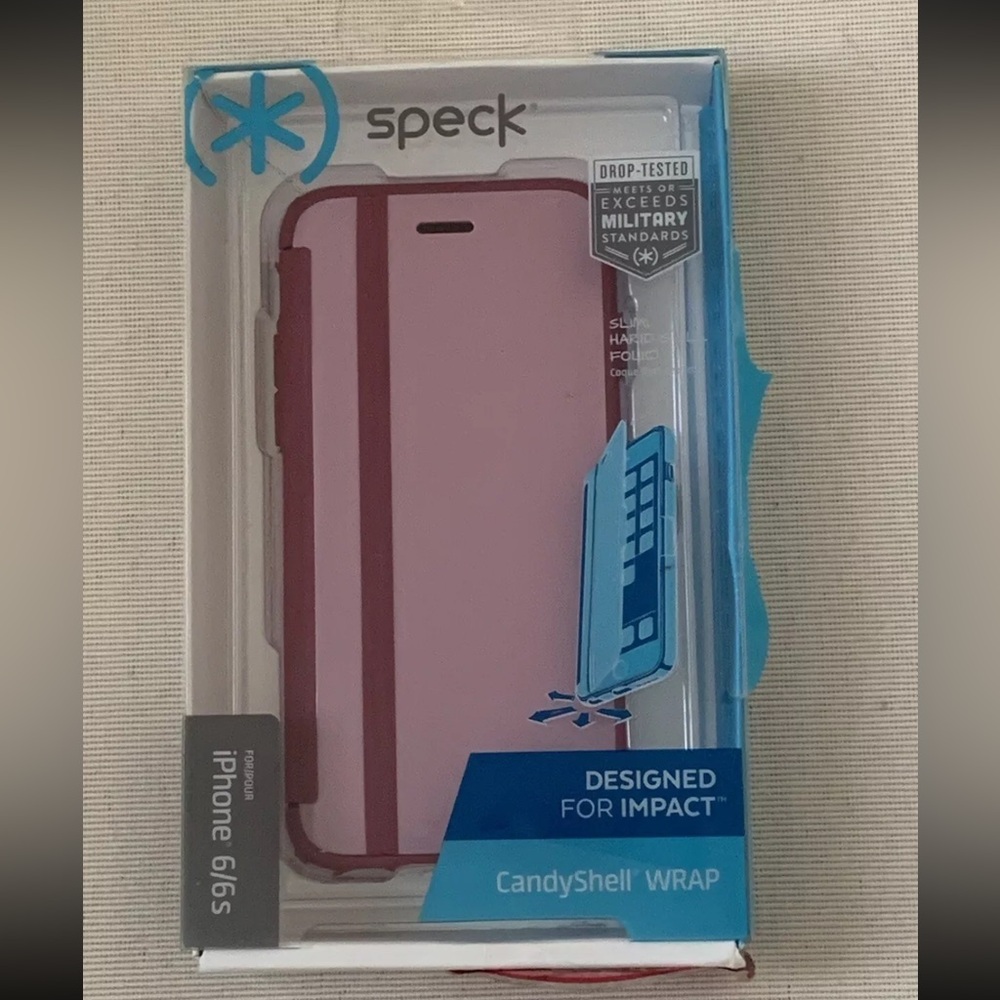 New SPECK CandyShell Wrap Case for Apple iPhone 6 6S Foldable Flip Cover Pink